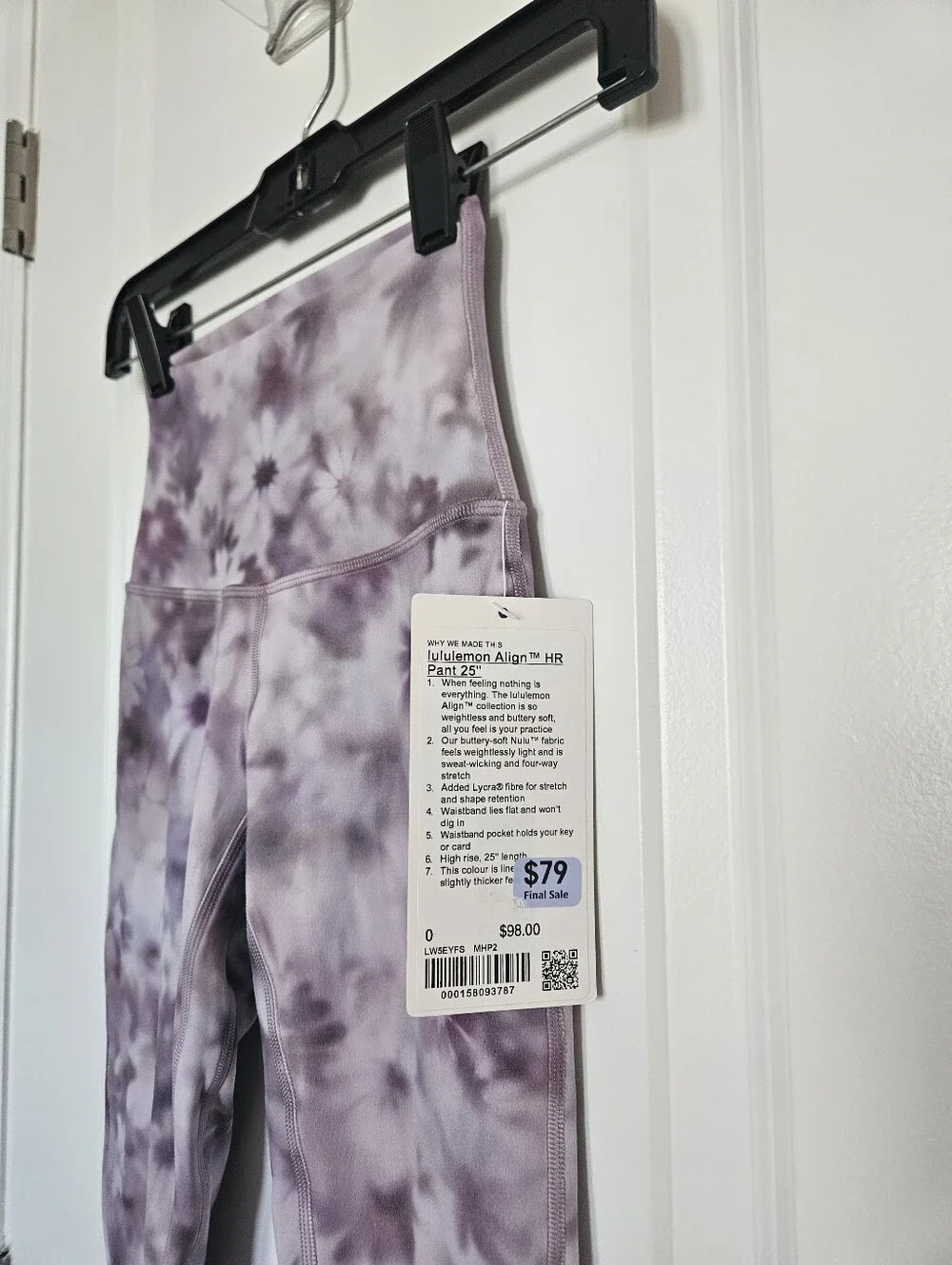 NWT lululemon Align High-Rise Pant 25